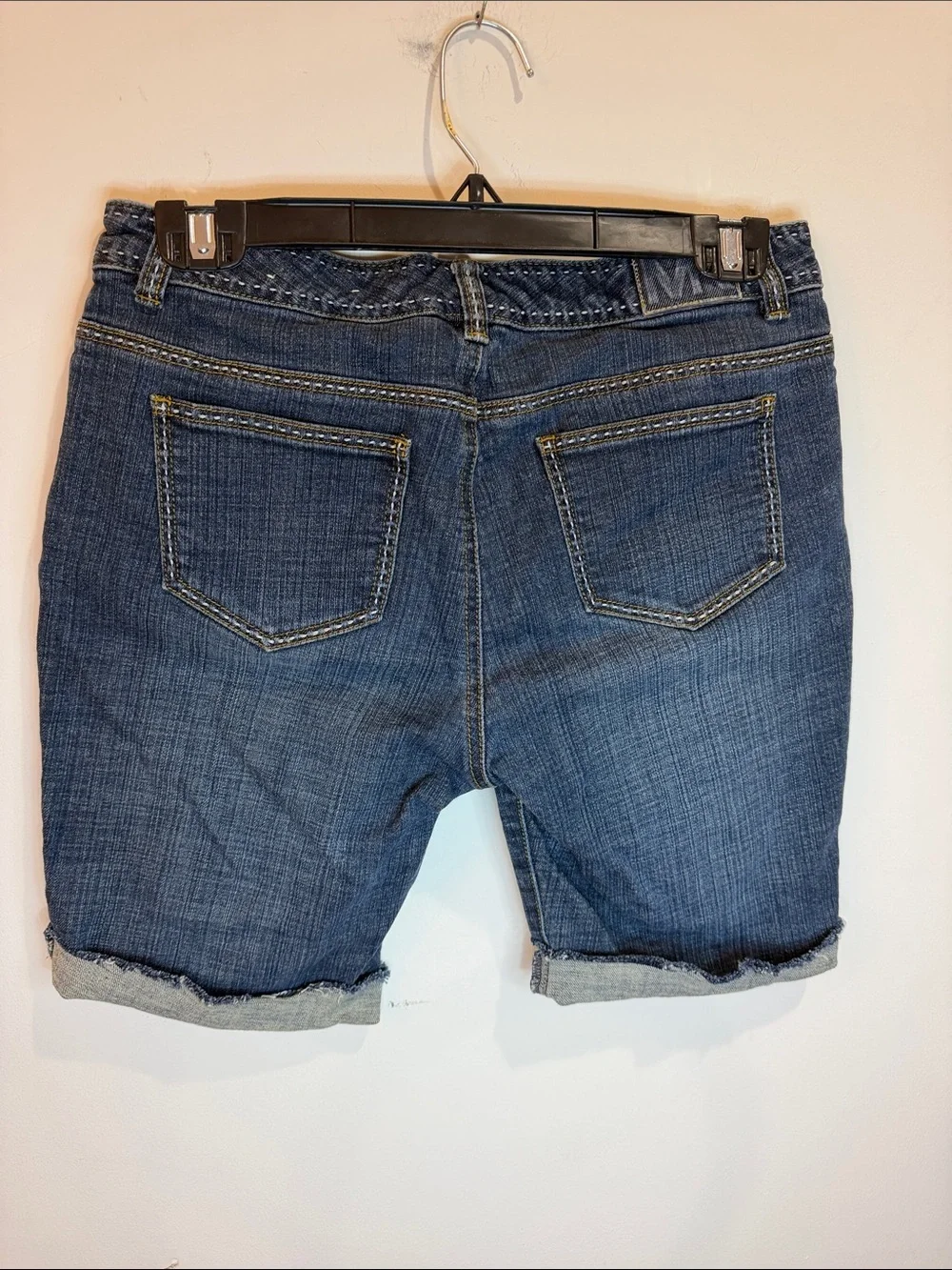 Michael Kors Dark Wash Denim Bermuda Shorts, 6P